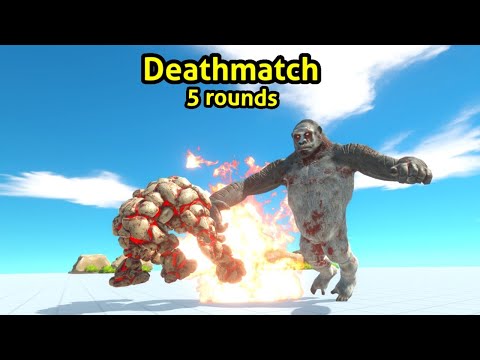 Lava golem vs old goro 5 round deathmatch animal revolt battle simulator