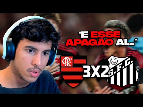 RENATO REAGE: FLAMENGO 3 X 2 SANTOS | MELHORES MOMENTOS | 33ª RODADA BRASILEIRÃO 2025 | ge.globo