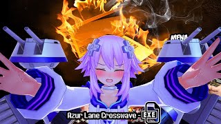 My laptop tried this game again | Azur Lane Crosswave Experience