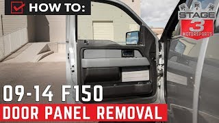 2009-2014 F150 Door Panel Removal Instructions