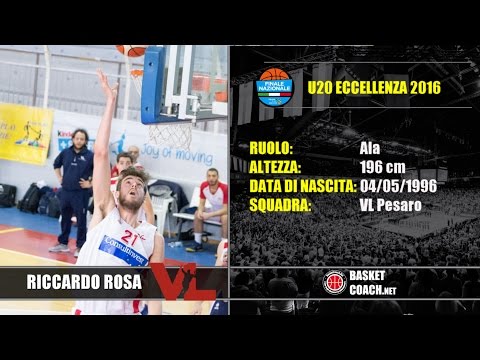 Basket Coach: U20 ECC - RICCARDO ROSA - VICTORIA LIBERTAS PESARO HIGHLIGHTS U20-2016