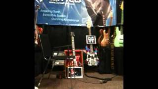 NAMM 2011 - Emilio Dominguez blings and burns it up for CRYSTAL FRETS (Hall E, booth 1078) video