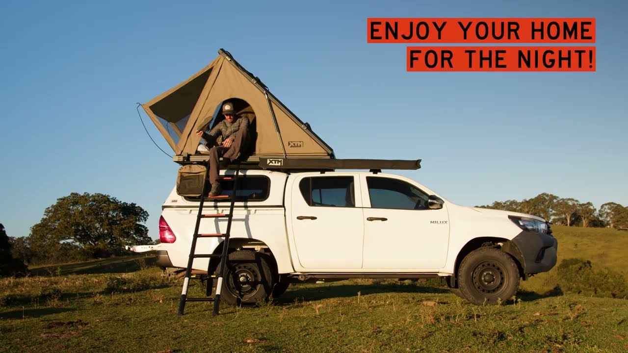 How to set up the XTM Lightweight Rooftop Tent