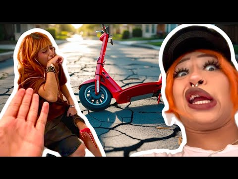 EMO GIRL FLIPPED OFF MY SCOOTER