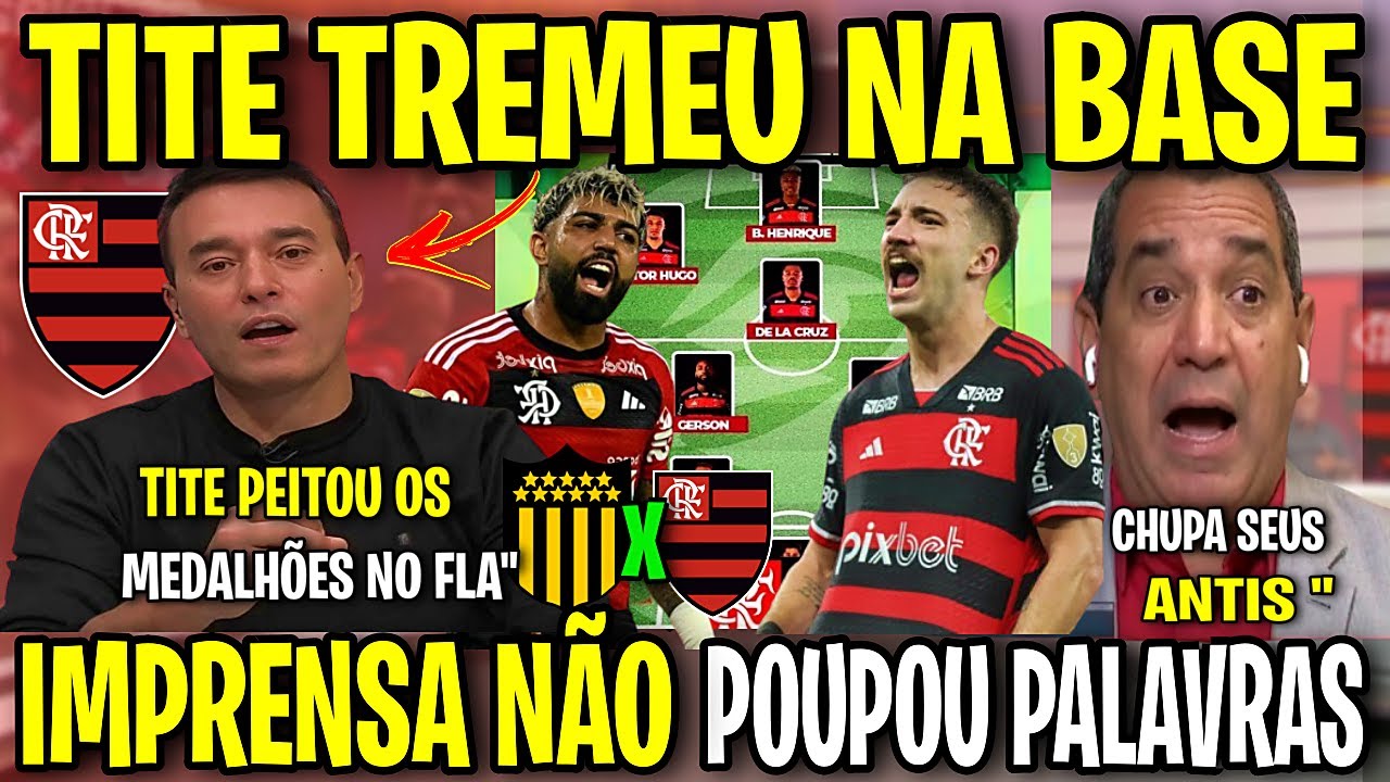 ACABOU A BRINCADEIRA! TITE PEITOU GABIGOL E MEDALHÕES NA ESCALAÇÃO PEÑAROL X FLAMENGO