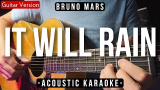 Download lagu It Will Rain [Karaoke Acoustic] - Bruno Mars [Slow Version | HQ Audio] mp3