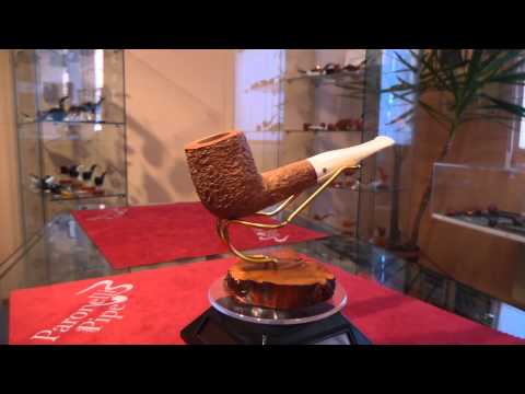 Pipa radica billiard fatta a mano - www.paronellipipe.it