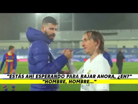 Piqué Y Modric Bronca En El Clásico HD