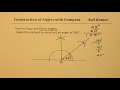 How To Bisect And Copy Angles With Compass To Construct 105 Degrees