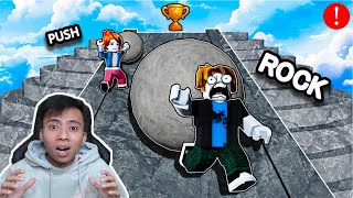 MENDORONG BATU RAKSASA KE PUNCAK - PUSH AND SLIDE ROBLOX