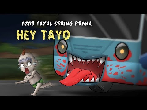 Kartun Lucu - Azab Tuyul Sering Prank Hey Tayo,#HORORKOMEDI Kartun Hantu, Rizky Riplay