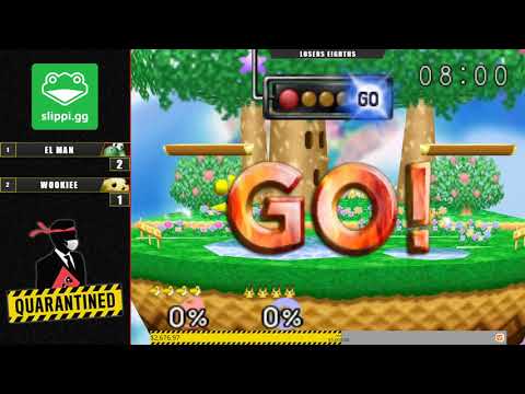 Quarantined Rapport Top 8 - eL maN (Yoshi) Vs. Wookiee (Pikachu) Super Smash Bros - SSB64