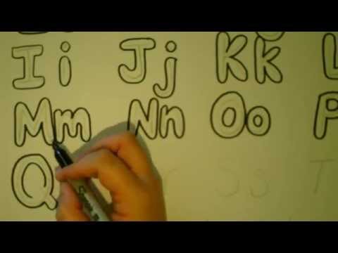 Lets draw bubble letters Bubble Letter Alphabet Tutorial ...