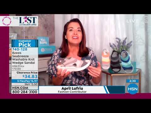 Bzees Seabreeze Washable Knit Wedge Sandal