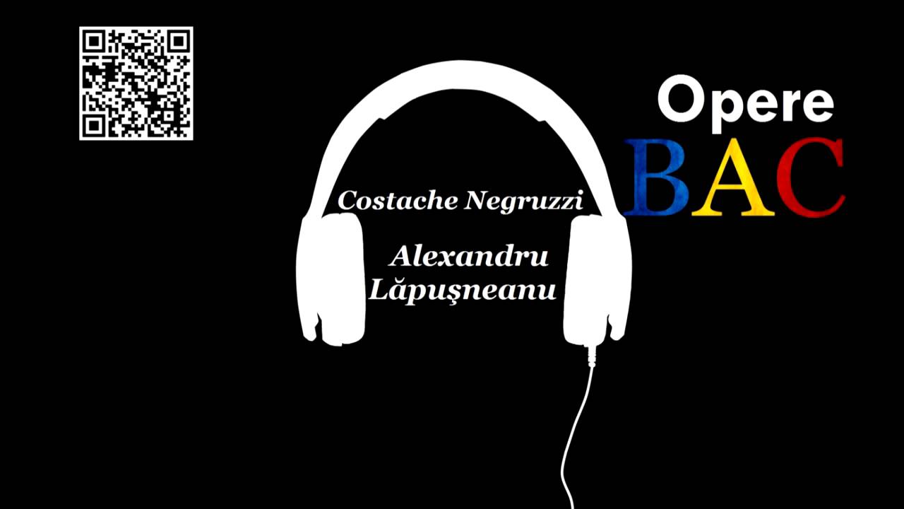 Costache Negruzzi - Alexandru Lapusneanul | Nuvela istorica - OPERE BAC