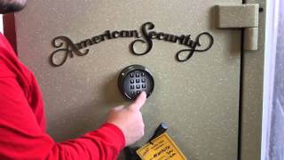 Changing the combination on American Security Safe