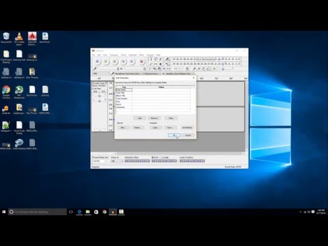 How to save an MP3 file recording using Audacity