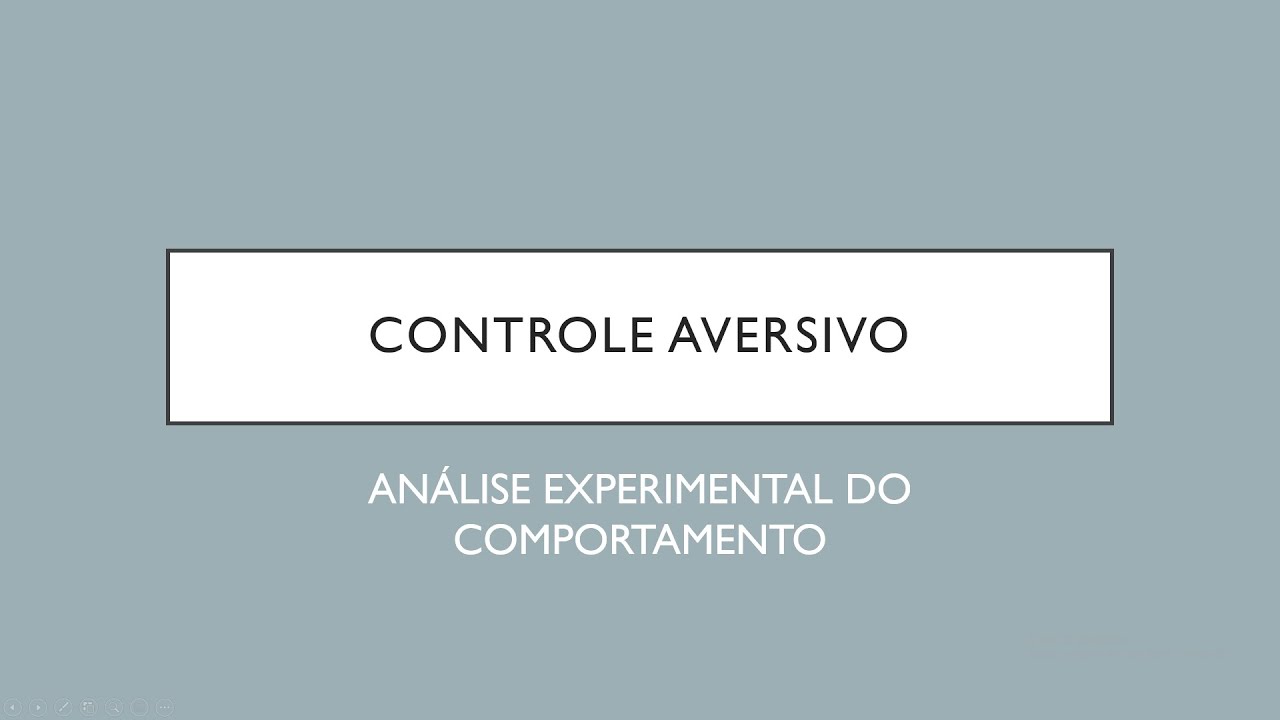 Controle Aversivo
