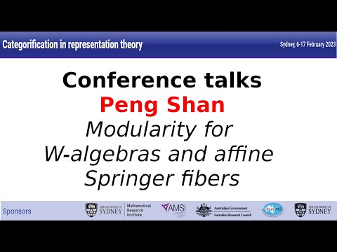 Peng Shan - Modularity for W-algebras and affine Springer fibers