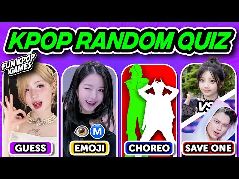⭐️ KPOP RANDOM QUIZ  | GUESS THE SONG, SAVE ONE & MORE | KPOP QUIZ - FUN KPOP GAMES 2026