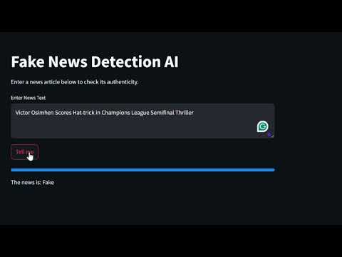 Fake News Detectator