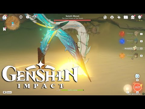 My yoimiya team destroying Setekh Wenut Genshin New Boss
