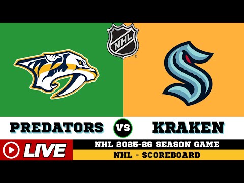 LIVE : Nashville Predators Vs Seattle Kraken | NHL 2026 | NHL Live SCOREBOARD | Jan 2 2026