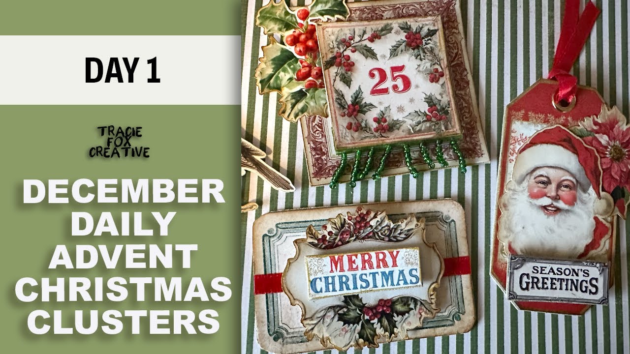 December Daily Advent Christmas Cluster Freebie! Day 1