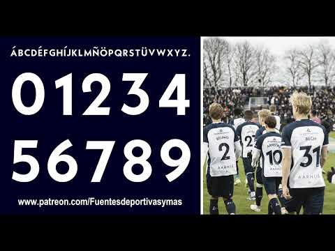 Tipografia Aarhus GF 2024 - 2025 Aarhus GF Font 2024 - 2025 Fonte Aarhus GF 2024