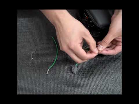How to de-pin a connector with tool or paperclip.