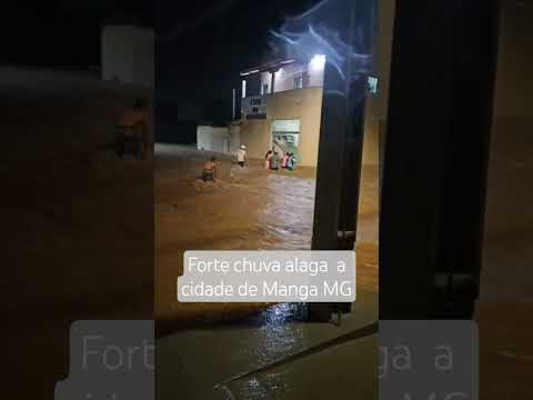 Chuva alaga e causa transtorno na cidade de Manga MG. Choveu aí? INSCREVA-SE