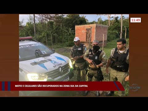 Moto e celulares são recuperados na zona sul da capital 25 01 2023
