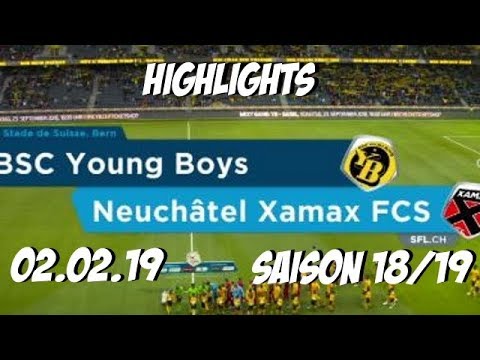 Highloghts: BSC Young Boys vs FCS Neuchatel Xamax (02.02.19)