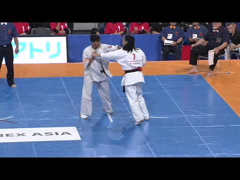 【新極真会】Court1 2nd Round3 woman Aleksandra Karpuk vs Santhi Ayu The 12th World Karate Championship