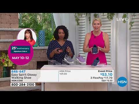 easy spirit Glossy ZipUp Walking Shoe