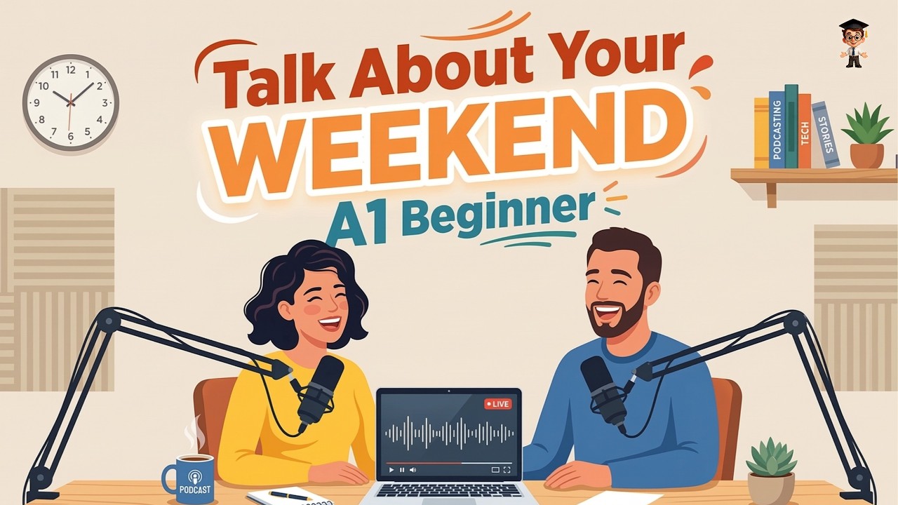 English Conversation Practice | Talk About Your Weekend | Easy Conversation Practice for Beginners