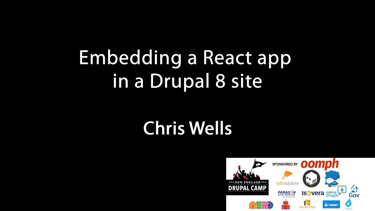 Embedding a React app in a Drupal 8 site
