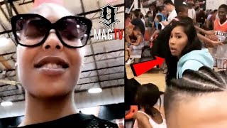 Moniece Pulls Up On &quot;BD&quot; Lil Fizz &amp; Girlfriend Apryl At Son&#39;s B-Ball Game!