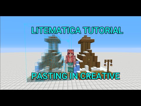 ThisKittyPlays - Litematica ♥ How to Paste a schematic in instantly (with solid blocks) - Minecraft