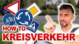 Kreisverkehr erklärt | Kreisel kurz und knapp mit Beispielen & Sondersituationen  🔄🚘