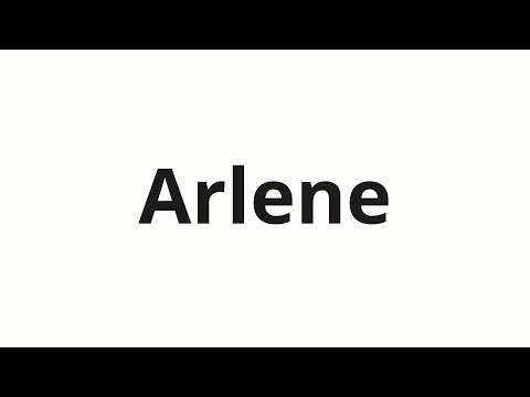 How to pronounce Arlene