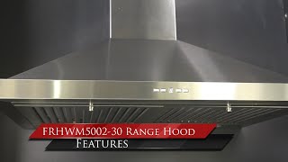 Forno 30″ Pyramid Range Hood with Baffle Filters Stainless Steel FRHWM500230 Picture