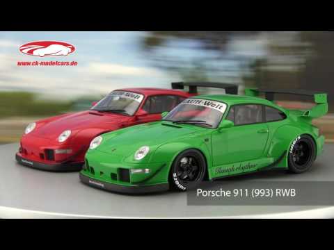 GT-SPIRIT 1:18 Porsche 911 (993) RWB グリーン GT074 モデル 車