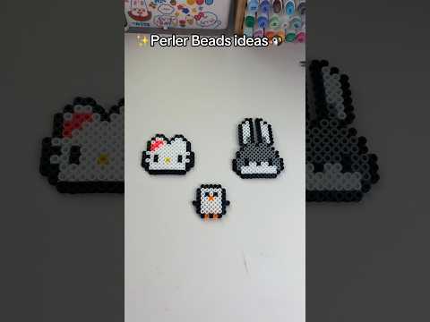 ✨Perler Beads ideas🐧 #perlerbeads #perlerbeadsideas #pixel #beads