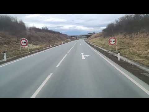 Driving in Austria, B63, Grosspetersdorf - Hungarian border ( Bucsu)
