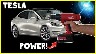 Milwaukee Cordless Drill (TESLA POWERED!)