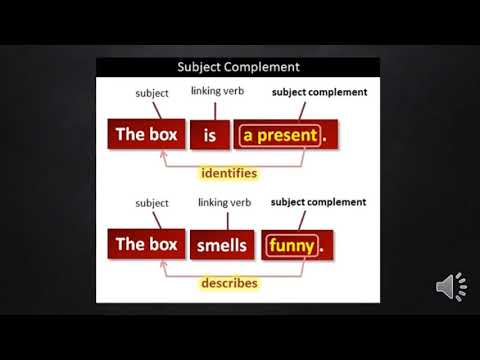 Subject Complement 5th grade grammar