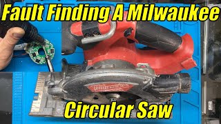 Diagnosing And Fault Finding A Dead Milwaukee Circular Saw / PCB Repair.