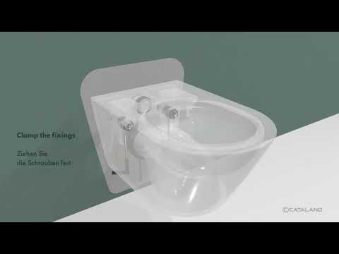 Ceramica Catalano - How to install a wall-hung  (English and German)