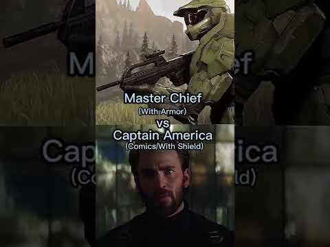 Master Chief vs Captain America | #battle #shorts